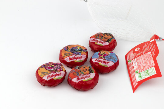 Germany, Berlin, 30.8.2022: Babybel special edition with Disney characters