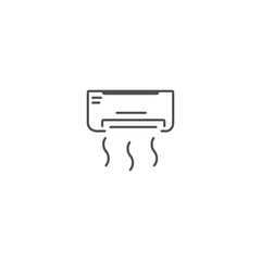 air conditioner icon. vector illustration eps 10