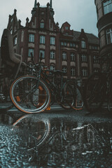 old city street, bike