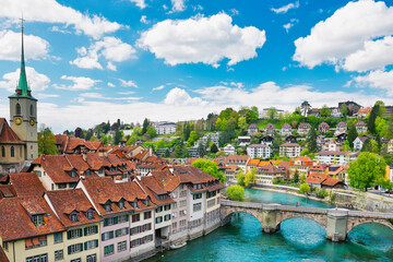 Fototapeta na wymiar Landscape of Bern old town in Swiss