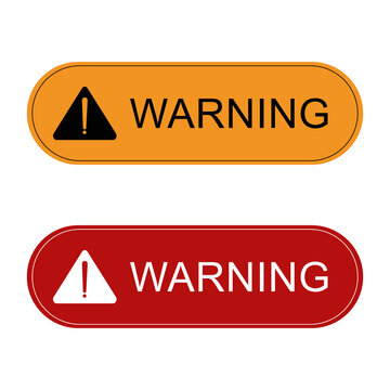 Set of warning signs. attention or danger sign. vector illustration.