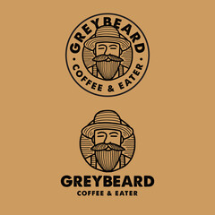 barista illustration for coffee shop logo