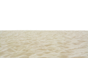 Beautiful view of sandy beach on summer day - obrazy, fototapety, plakaty