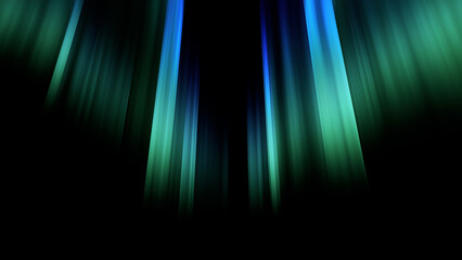 Aurora Borealis sky rainbow space night 3D illustration.