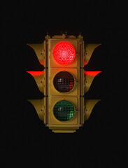 Traffic Light Red Green Amber Light