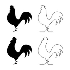 Rooster Silhouette