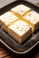 Kharvas or Cheek, Chik, Bari, Pis or Junnu is a sweet dairy product made from bovine colostrum