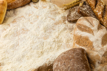 Bakery background with copy space