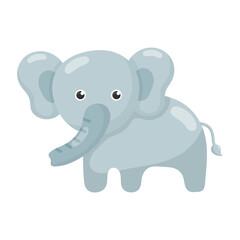 Obraz premium Baby elephant icon.