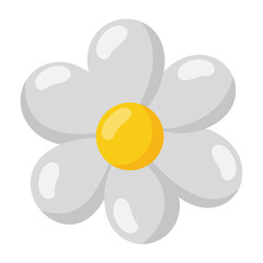 Flower of chamomile icon.