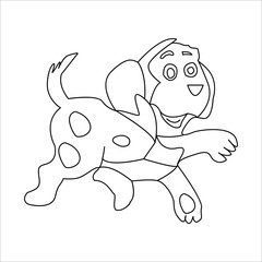 dog coloring page and animal outline design for those who love puppy