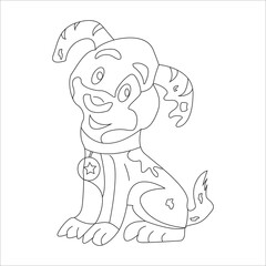 dog coloring page and animal outline design for those who love puppy