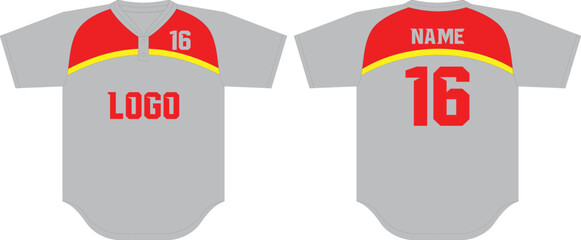 Two Button Jersey Mock up Vectors 