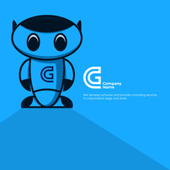 robot character for logo your robot