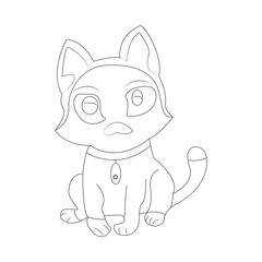 dog coloring page and animal outline design for those who love puppy