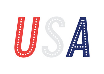 USA Text, USA Vector, USA Sign, United States Background, United States USA, Vector Text Background