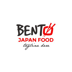 logotype bento japan food 