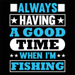 best fishing t shirt design vector