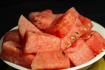Colourful tasty Watermelon in hot summer season
