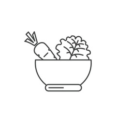 Vegetable Salad Meal  icons  symbol vector elements for infographic web