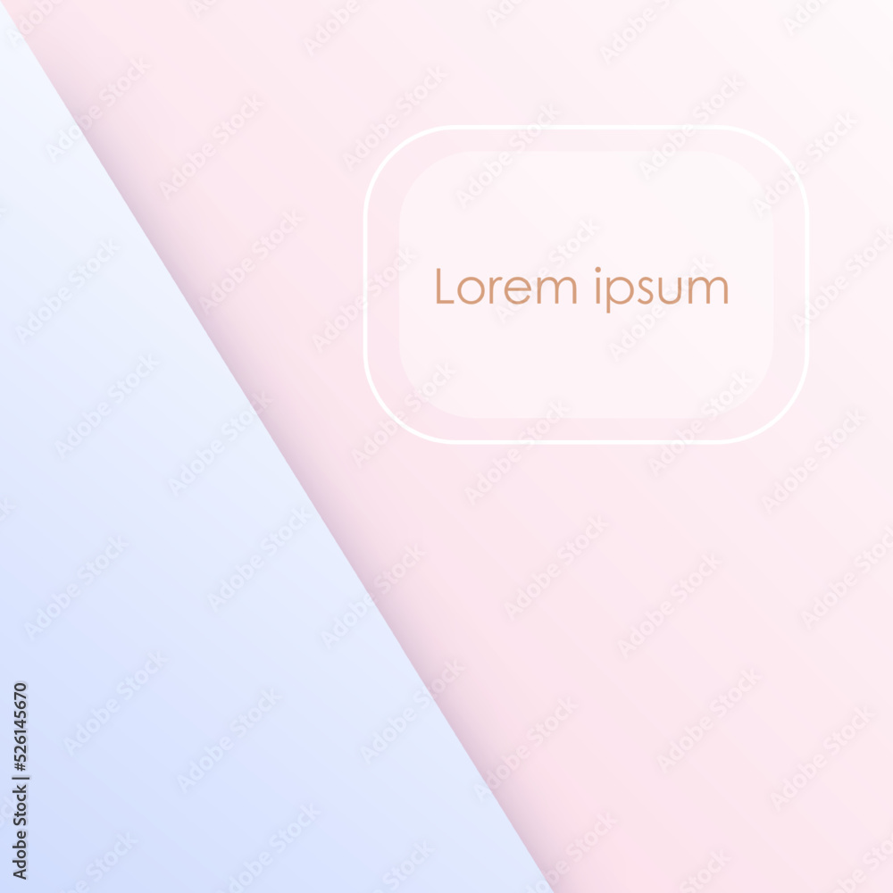 Poster abstract background pastel color two color paper vector eps10