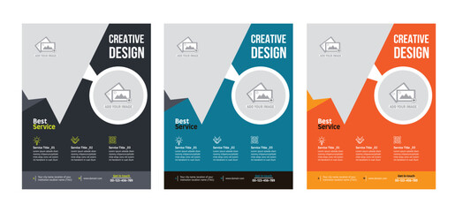 Corporate business flyer template