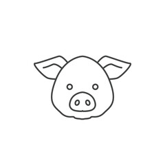 pig icons  symbol vector elements for infographic web
