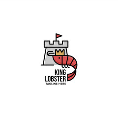 simple lobster logo for your restaurant