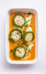 Shaam Savera is a spinach kofta curry where stuffing is made from paneer and the kofta made from spinach