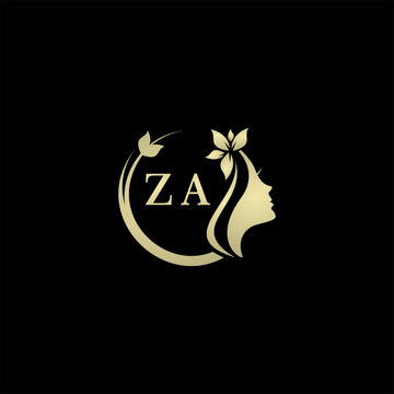 Initial letter ZAlogo for women's care and beauty. the concept of a face that looks feminine for your business