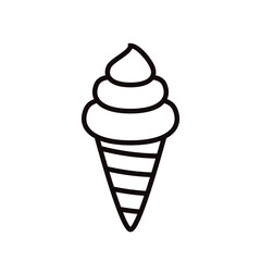 Ice cream cartoon vector design. ice cream icon vector.