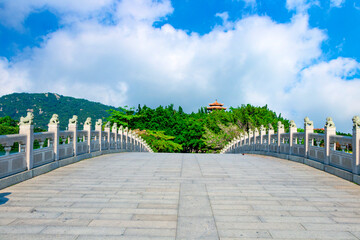 The panoramic West Lake Park in Quanzhou, China.