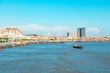 Panorama of Quanzhou, China.