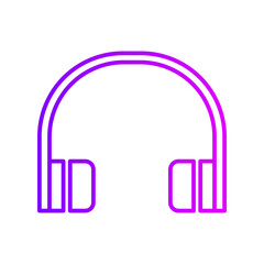 headphone gradient icon