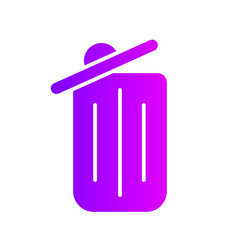 delete gradient icon