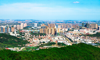 Panorama of Quanzhou, China.
