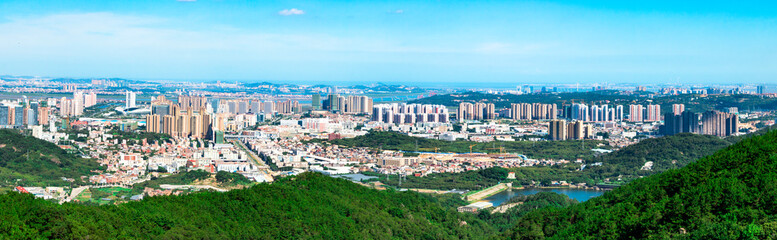 Fototapeta premium Panorama of Quanzhou, China.
