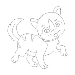 cat coloring page for kids cute animal design and a unique collection of  coloring book 