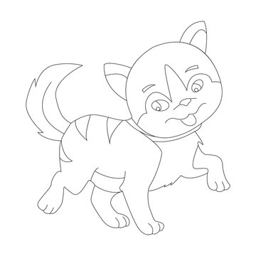 cat coloring page for kids cute animal design and a unique collection of  coloring book 