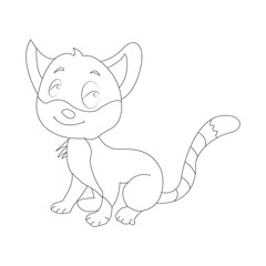 cat coloring page for kids cute animal design and a unique collection of  coloring book 