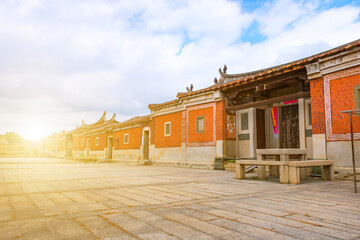 Fototapeta na wymiar Ancient residential buildings in Xiamen, China.