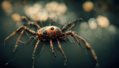 illustration of a disgusting spider