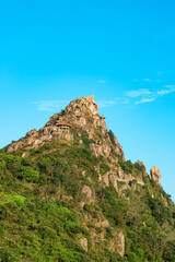 Fototapeta na wymiar rock in the mountain