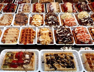 Unos ricos gofres en Bélgica