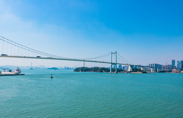 Port terminals and ships.