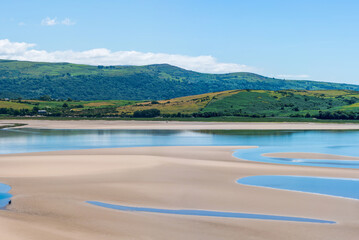 Dwyryd Estuary in Gwynedd, North Wales, UK