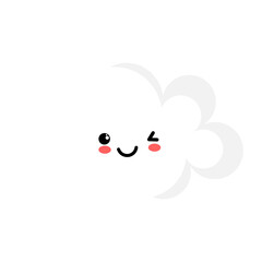 Kawaii Cloud icon.