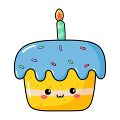 Kawaii Cake icon.