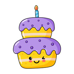 Kawaii Cake icon.