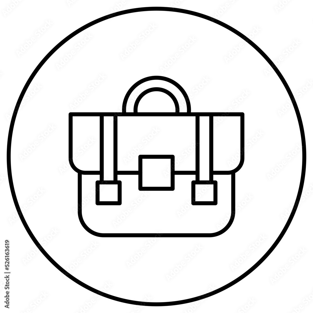 Sticker Briefcase Line Icon